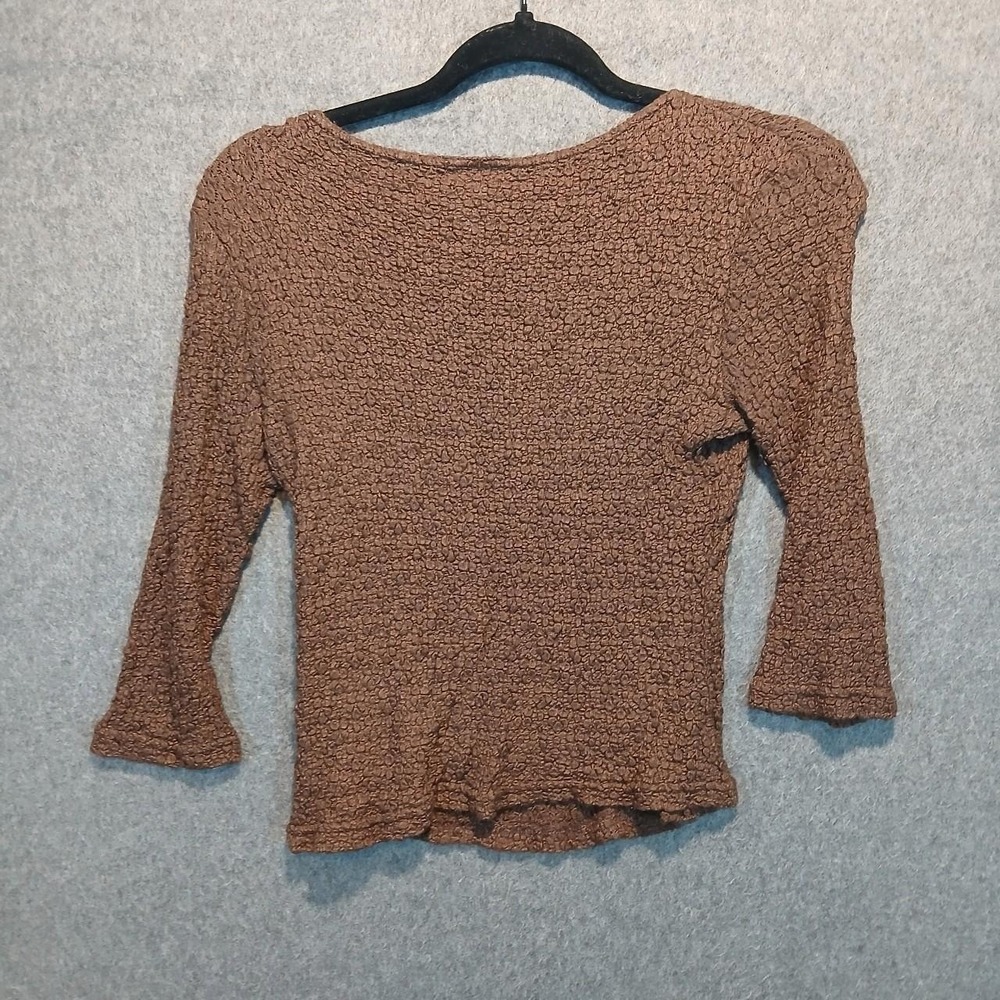 CDW S top crinkle fairy y2k Whimsygoth hippie boho western 90s popcorn crinkle - Picture 3 of 4